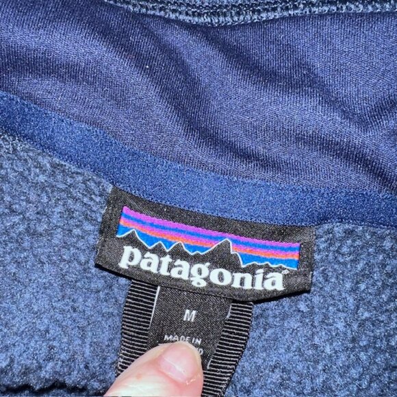 Patagonia Better Sweater Quarter Zip Fleece Pullover Blue Size Medium - Picture 5 of 7